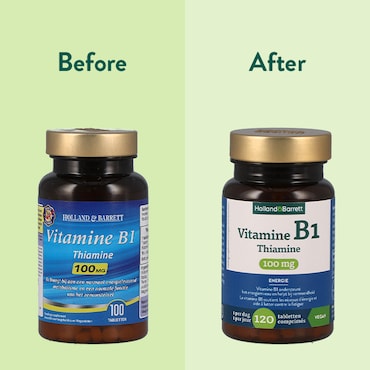 Holland & Barrett Vitamine B1 Thiamine 100mg - 120 tabletten image 4