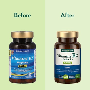 Holland & Barrett Vitamine B2 Riboflavine 100mg - 120 tabletten image 4