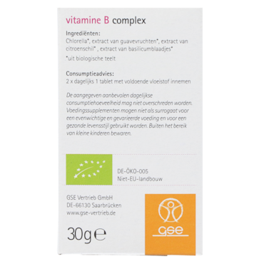 GSE phyto vitamines Vitamine B Complex (60 tabletten) image 3