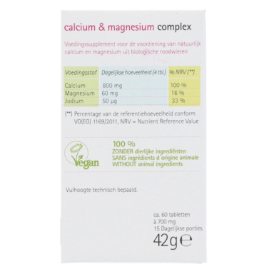 GSE phyto vitamines Calcium + Magnesium Complex (60 tabletten) image 3