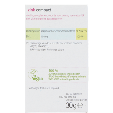 GSE Zink Compact (60 tabletten) image 3