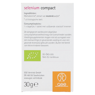 GSE Selenium Compact (60 tabletten) image 3