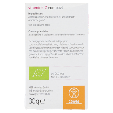 GSE Vitamine C Compact (60 tabletten) image 3