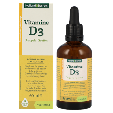 Holland & Barrett Vitamine D3 Druppels Sinaasappelsmaak - 60 ml image 2