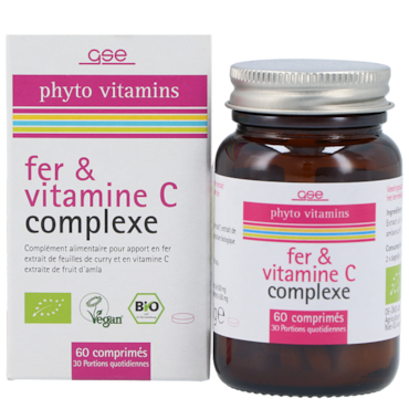 GSE Complexe Fer et Vitamine C - 60 comprimés image 2