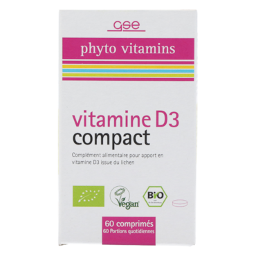 GSE Vitamine D3 Compact (60 comprimés) image 1