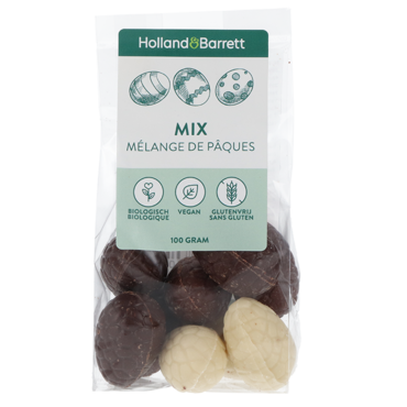 Holland & Barrett Vegan Chocolade Paaseitjes Mix (100gr) image 1