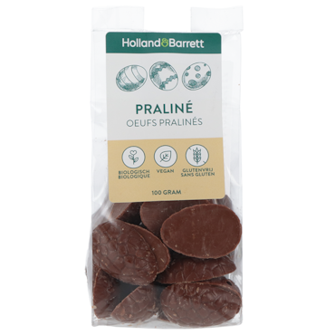 Holland & Barrett Vegan Chocolade Paaseitjes Praliné (100gr) image 1