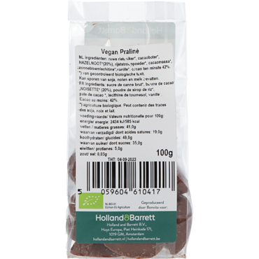 Holland & Barrett Vegan Chocolade Paaseitjes Praliné (100gr) image 3