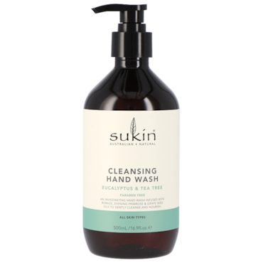 Sukin Crème Lavante pour les Mains Eucalyptus et Tea Tree - 500ml image 1