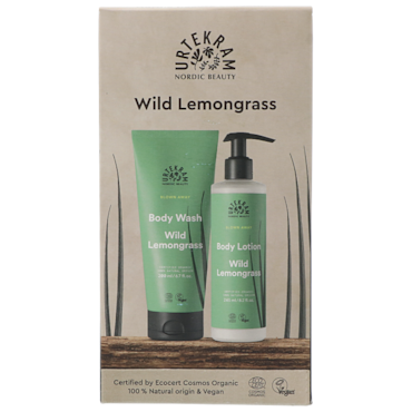 Urtekram Wild Lemongrass Giftbox (Body Lotion 245ml + Body Wash 200ml) image 1