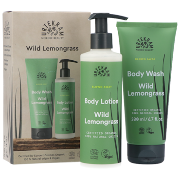 Urtekram Wild Lemongrass Giftbox (Body Lotion 245ml + Body Wash 200ml) image 2