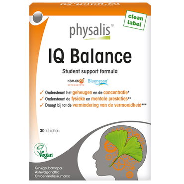 Reviews over Physalis IQ Balance Student Support Formule - 30 tabletten