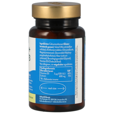 Holland & Barrett Calcium + Vitamine D3 600mg - 60 tabletten image 2