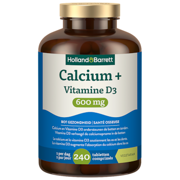 Holland & Barrett Calcium + Vitamine D3 600 mg - 240 tabletten image 1