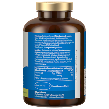 Holland & Barrett Calcium + Vitamine D3 600 mg - 240 tabletten image 2