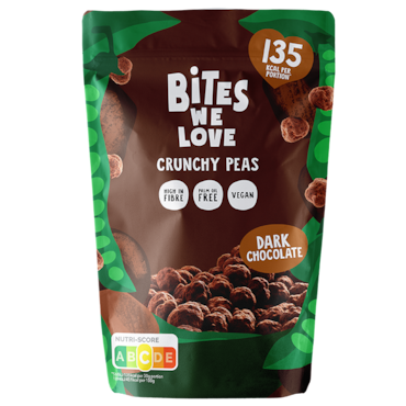 Bites We Love Crunchy Peas Dark Chocolate - 100g image 1