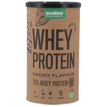Purasana Whey Protein Powder Cacao - 400g image 1