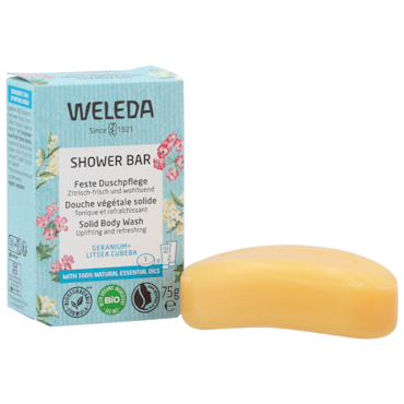 Weleda Shower Bar Geranium + Litsea Cubeba - 75g image 2