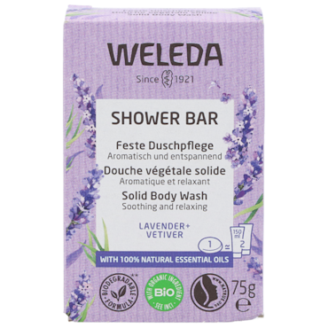 Weleda Shower Bar Lavendel + Vetiver - 75g image 1
