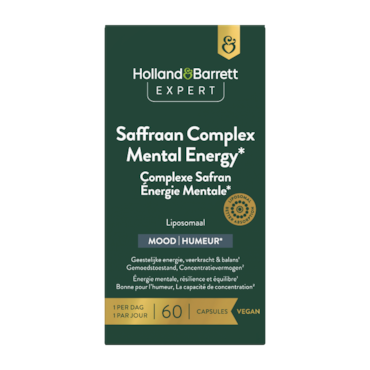 Holland & Barrett Expert Saffraan Complex Mental Energy Liposomaal - 60 capsules image 1