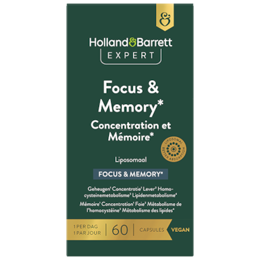 Holland & Barrett Expert Focus & Memory¹  Liposomaal - 60 capsules image 1