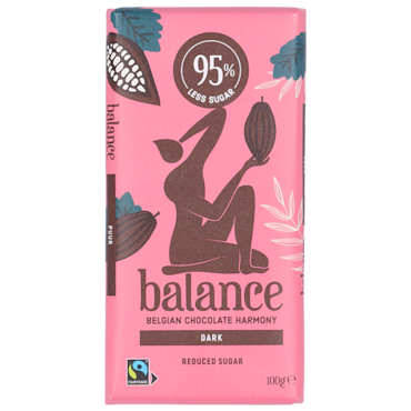 Balance Dark Pure Chocoladereep - 100 g image 1