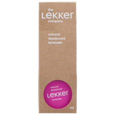 The Lekker Company Natural Deodorant Lavender - 30g image 1