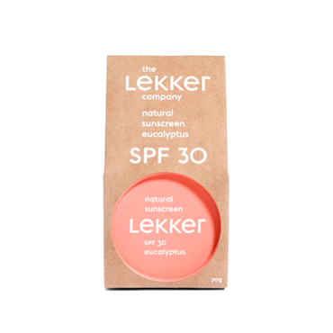 The Lekker Company Natural Sunscreen SPF30 Eucalyptus - 70g image 1