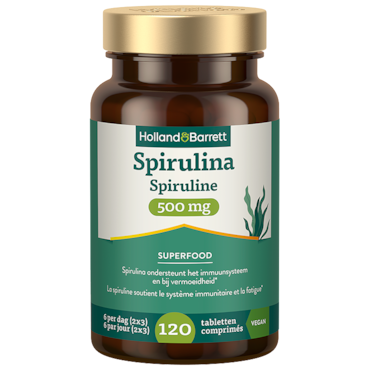 Holland & Barrett Spirulina 500mg - 120 tabletten image 1