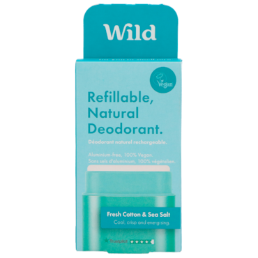 Wild Deodorant Fresh Cotton & Sea Salt - 40g image 1