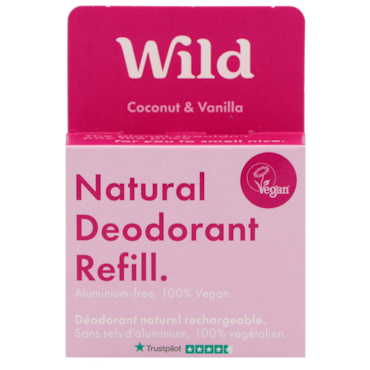 Wild Deodorant Coconut & Vanilla navulling - 40g image 1