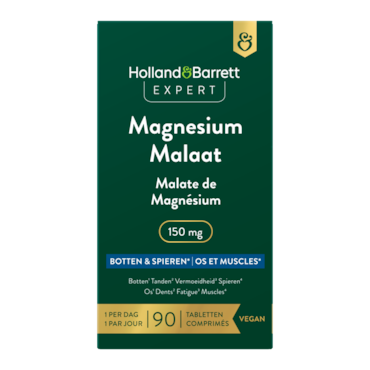 Holland & Barrett Expert Malate de Magnésium 150mg - 90 comprimés image 1