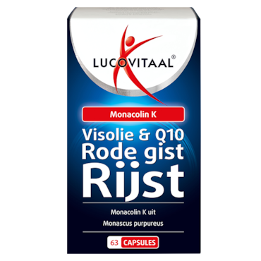 Lucovitaal Rode Gist Rijst, Visolie & Co-enzym Q10 - 63 capsules
