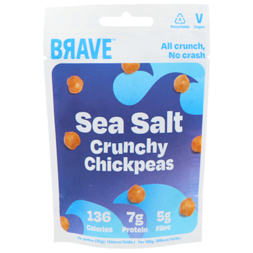 BRAVE Crunchy Chickpeas Sea Salt - 35g image 1