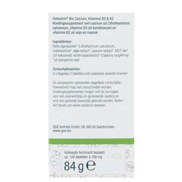GSE Osteomin - 120 tabletten image 3