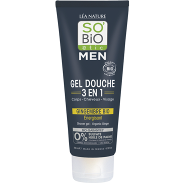 So'Bio étic Men Shower Gel 3-in-1 Organic Ginger - 200ml