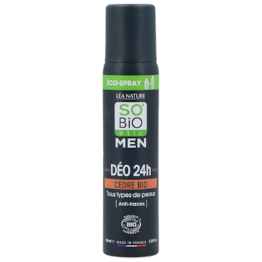 So'Bio étic Men 24h Deo Spray Organic Cedar - 100ml image 1