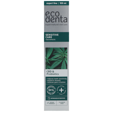 Ecodenta Sensitive Tandpasta Probiotica & CBD - 75ml image 3