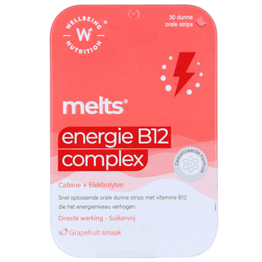 Wellbeing Nutrition Energie B12 Complex - 30 smeltblaadjes image 1