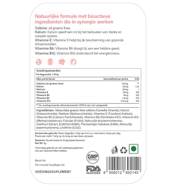 Wellbeing Nutrition Energie B12 Complex - 30 smeltblaadjes image 3