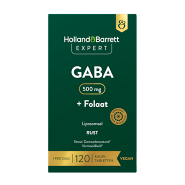 Holland & Barrett Expert GABA + Folaat Liposomaal – 120 kauwtabletten image 1