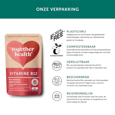 Together Health Vitamine B12 van Shiitake Paddenstoel - 30 capsules image 4