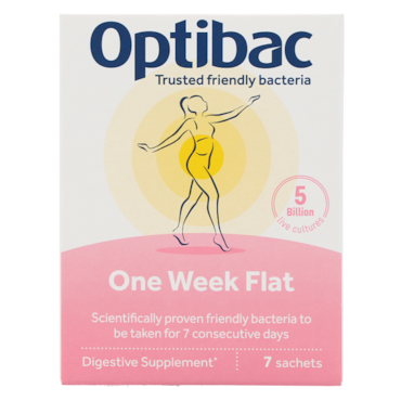 Optibac One Week Flat Probiotica - 7 sachets image 1