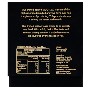 Egmont Honey Manuka Honing MGO 1200+ Giftset - 250g image 4