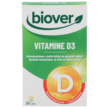 Biover Vitamine D3 10mcg - 30 capsules image 1