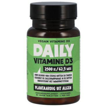 Daily Supplements Vegan Vitamine D3 62.5mcg - 90 tabletten image 1