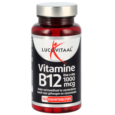 Lucovitaal Vitamine B12 1000mcg Kersensmaak - 180 kauwtabletten image 2