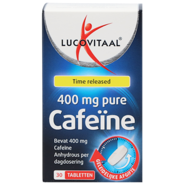 Lucovitaal Time Released 400mg Pure Cafeine - 30 tabletten image 1