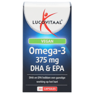 Lucovitaal Vegan Omega-3 375mg DHA & EPA - 30 capsules image 1